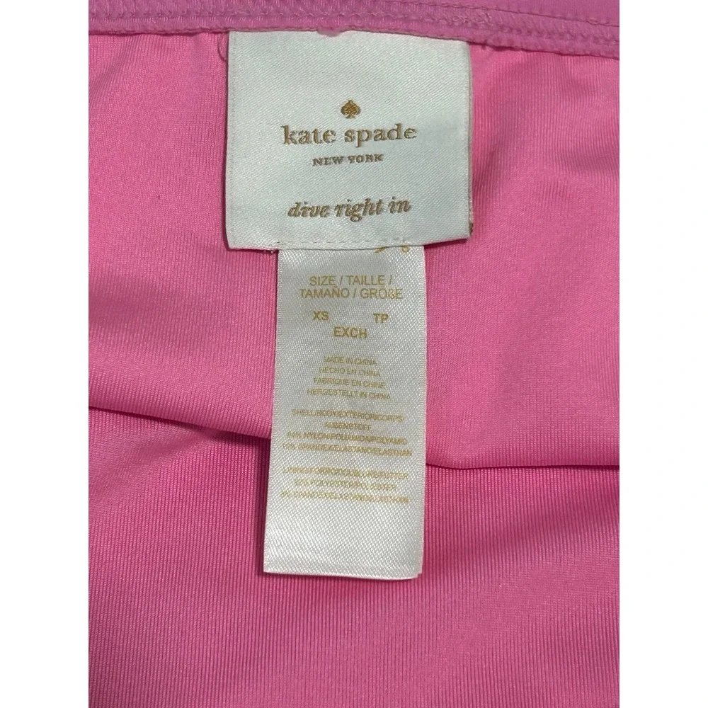Kate Spade New York Georgia Beach Bralette Bikini Set Pink Geranium Size XS